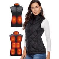 Beheizte Thermo Weste Damen Leicht 3 Heizstufen Outdoor