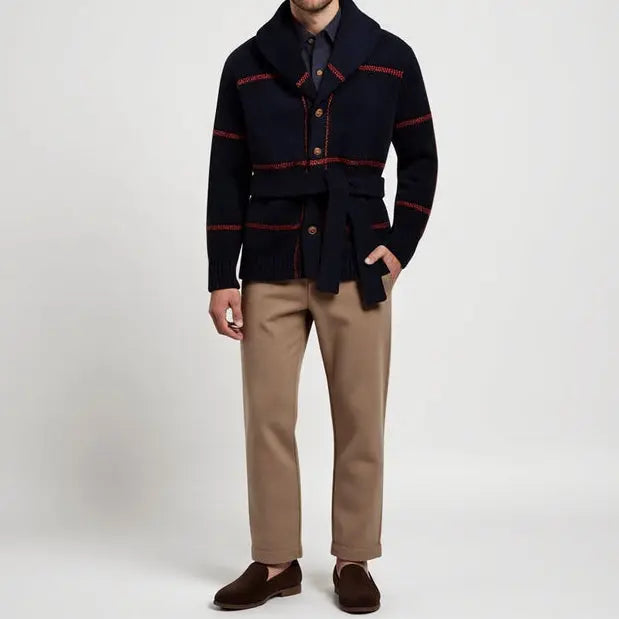 Rome Pullover-Mantel mit Gürtel