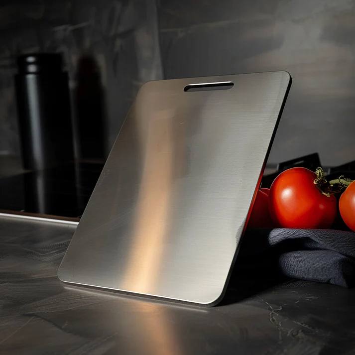 Planche à découper en titane – Planche de cuisine en titane, hygiénique et durable