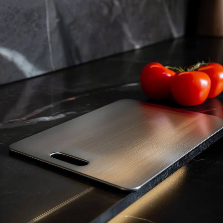 Planche à découper en titane – Planche de cuisine en titane, hygiénique et durable
