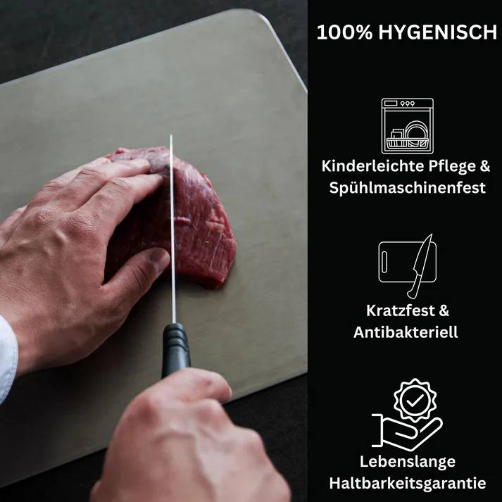 Planche à découper en titane – Planche de cuisine en titane, hygiénique et durable