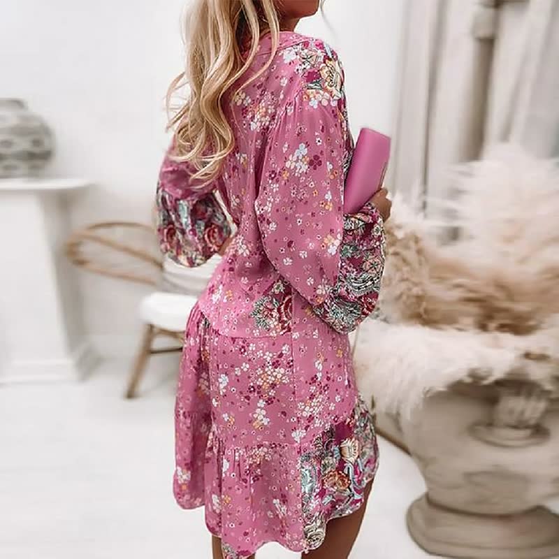 Sommerkleid Damen Boho Regular Fit Freizeit