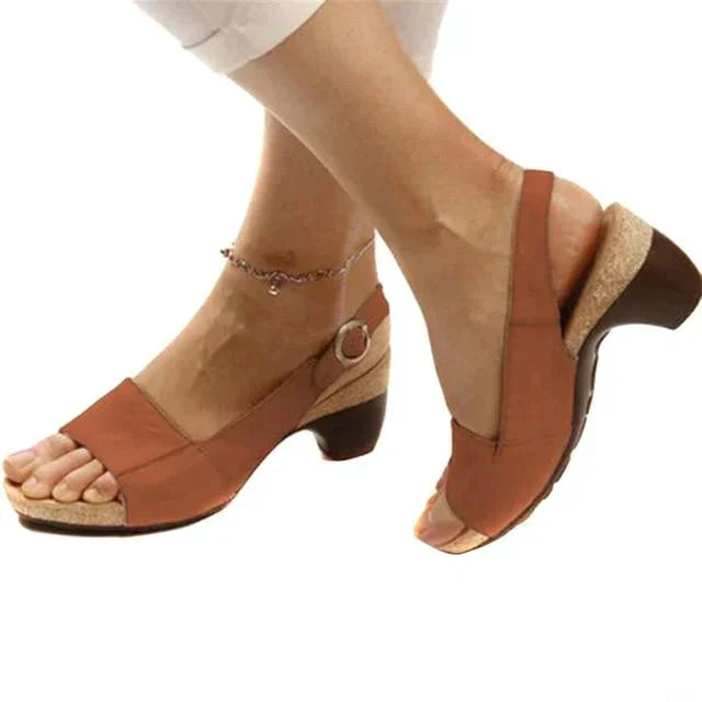 Bequeme Slingback Sandalen für Damen mit Absatz für den Alltag
