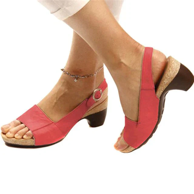 Bequeme Slingback Sandalen für Damen mit Absatz für den Alltag