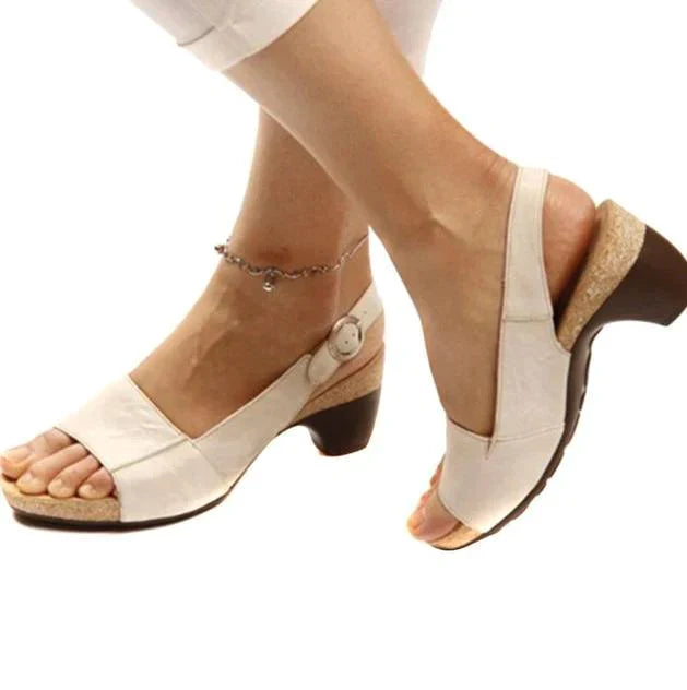 Bequeme Slingback Sandalen für Damen mit Absatz für den Alltag