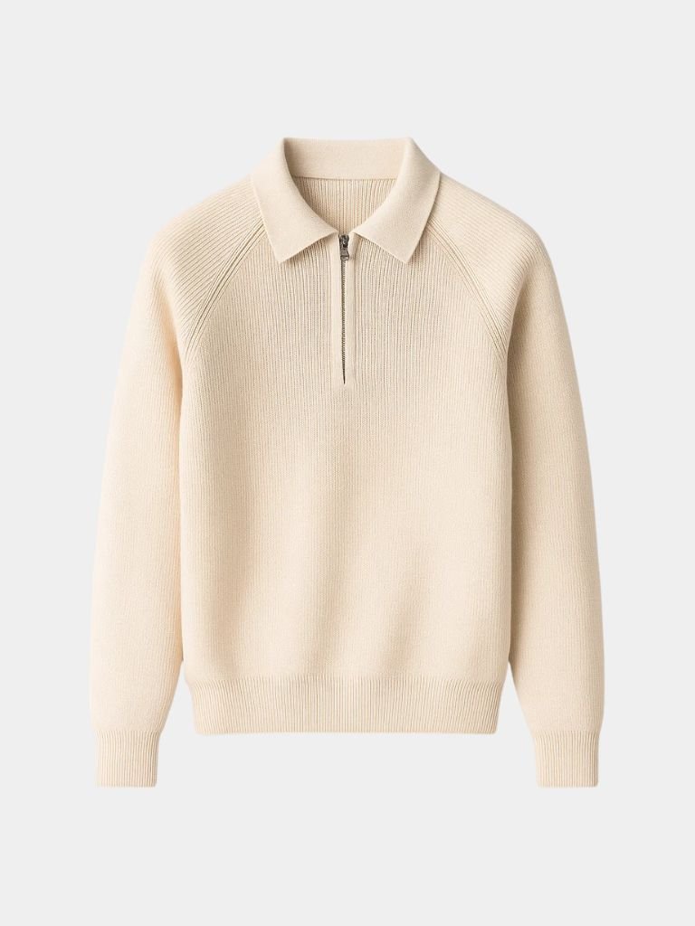 Cross & Crown Raglan Quarter-Zip Sweater