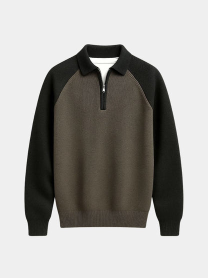 Cross & Crown Raglan Quarter-Zip Sweater