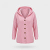 Damen Strickjacke mit Kapuze im lockeren Schnitt