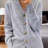Damen Cardigan mit Knopfleiste und Rundhalsausschnitt