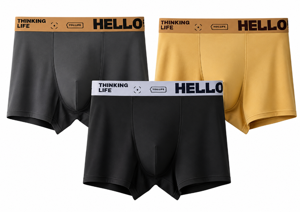 Herren Boxer Shorts Set aus Atmungsaktivem Funktionsmaterial für Alltag und Sport