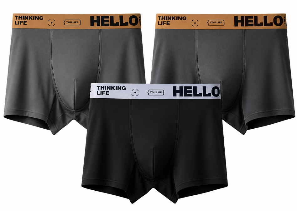 Herren Boxer Shorts Set aus Atmungsaktivem Funktionsmaterial für Alltag und Sport