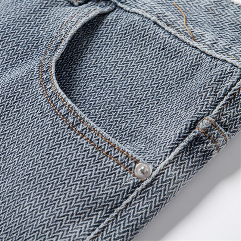 Jeansshorts Herren Relaxed Fit Freizeit Sommer