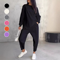 Zweiteiler Damen Lässig Relaxed Fit Freizeit