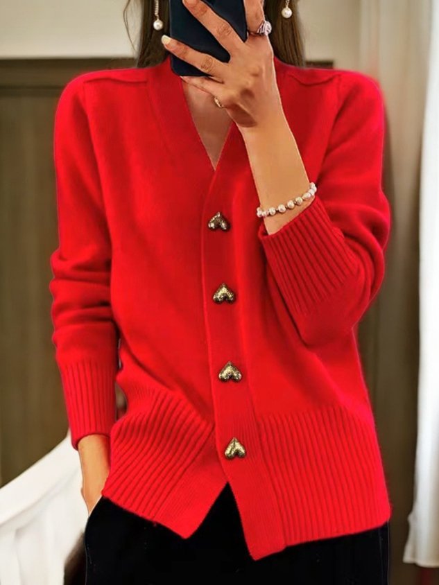 Cardigan Damen Regular Fit Herbst & Winter Warm