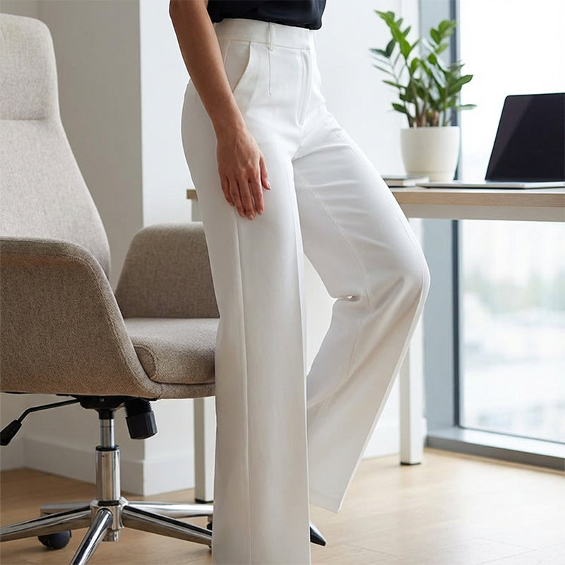 Hose Damen Slim Fit Elegant Hohe Taille Business & Freizeit