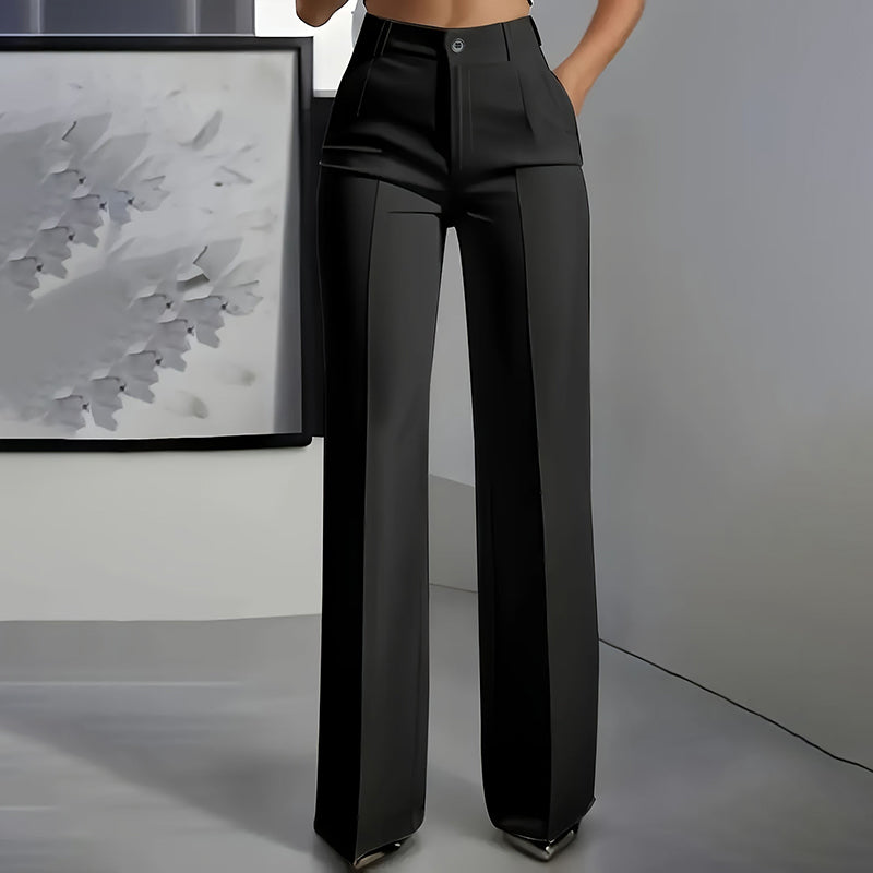 Hose Damen Slim Fit Elegant Hohe Taille Business & Freizeit