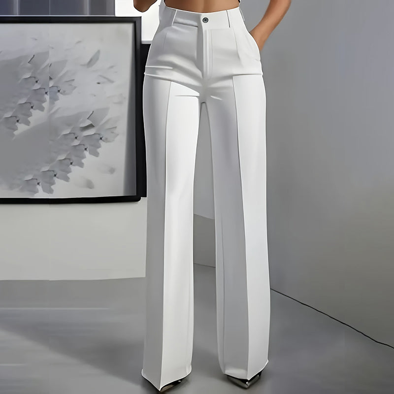 Hose Damen Slim Fit Elegant Hohe Taille Business & Freizeit