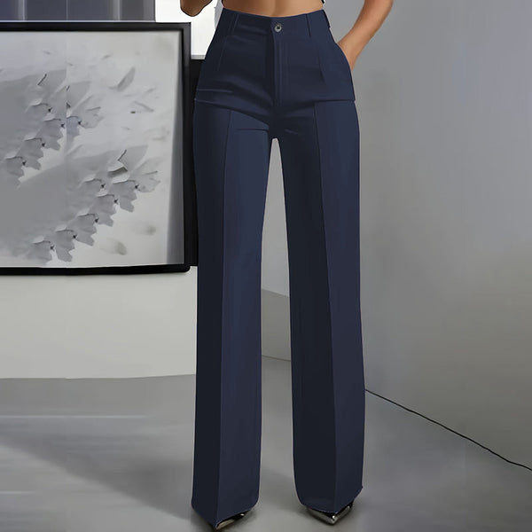 Hose Damen Slim Fit Elegant Hohe Taille Business & Freizeit