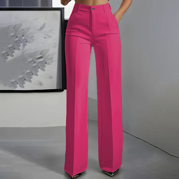 Hose Damen Slim Fit Elegant Hohe Taille Business & Freizeit
