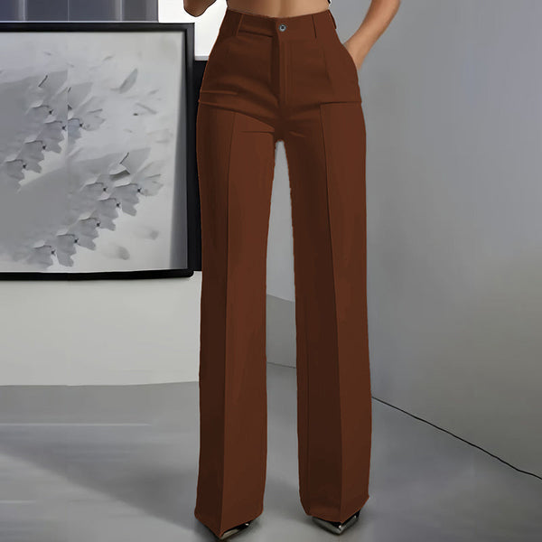 Hose Damen Slim Fit Elegant Hohe Taille Business & Freizeit