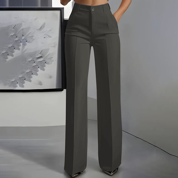 Hose Damen Slim Fit Elegant Hohe Taille Business & Freizeit