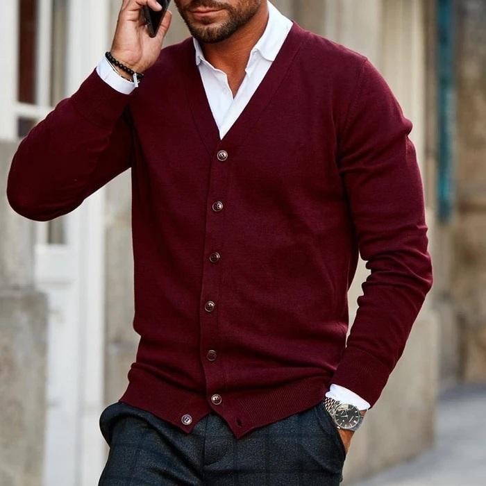 Stef Vest | Lässige Strickjacke für Herren