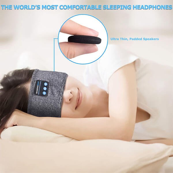 Schlafkopfhörer Unisex Bluetooth Stirnband Flache Lautsprecher
