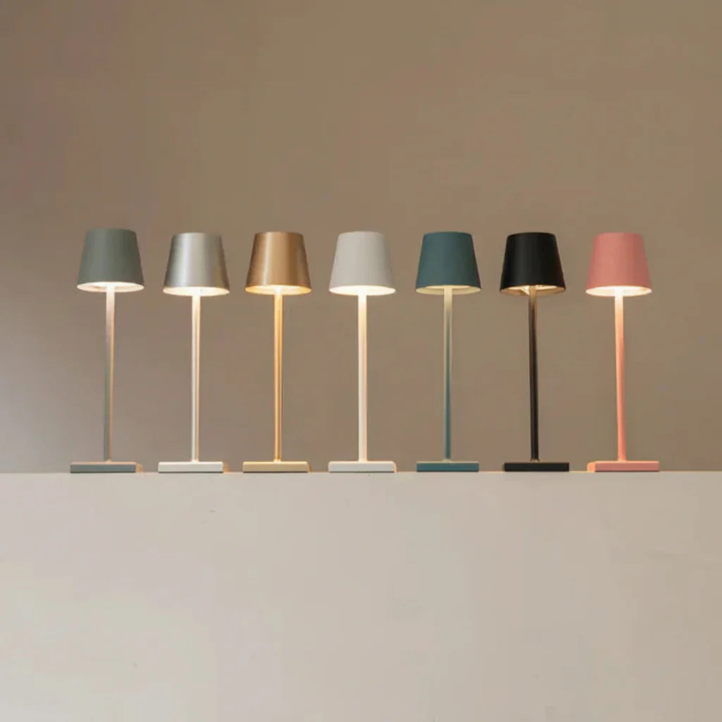Nachttischlampe Akku Kabellos LED Wiederaufladbar Tischlampe