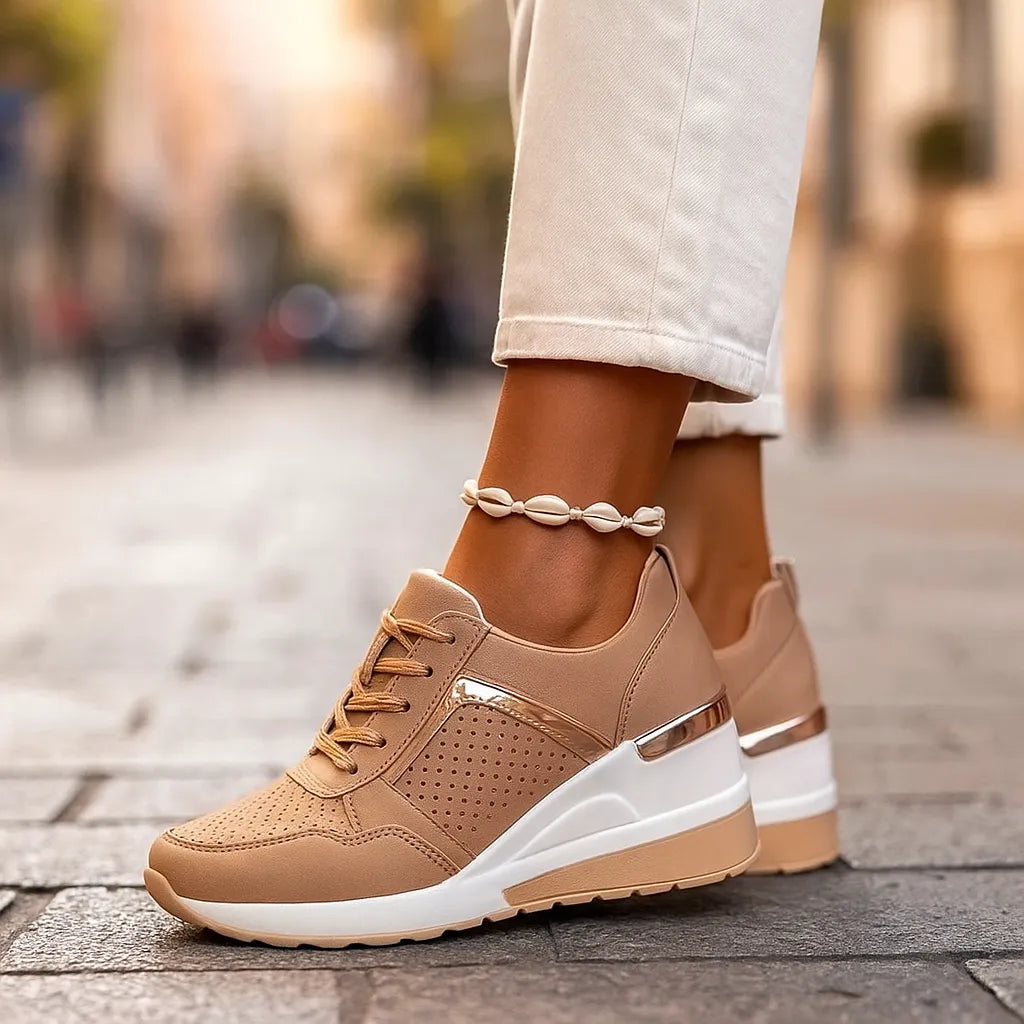 Sneaker Damen Bequem Dämpfende Sohle
