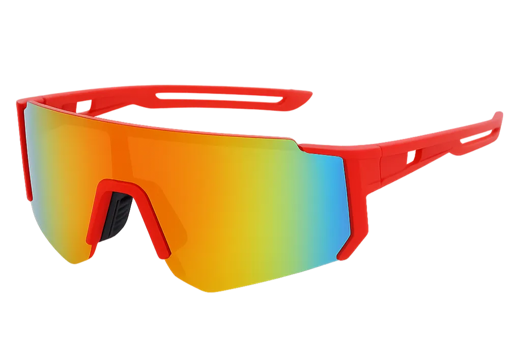 Sportsonnenbrille Damen Futuristisch Leicht UV400 Schutz