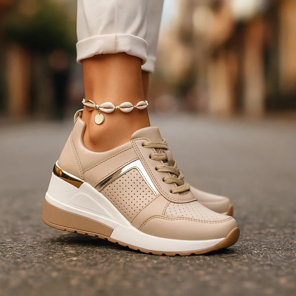 Sneaker Damen Bequem Dämpfende Sohle