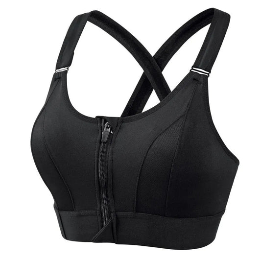 Soutien-gorge de sport femme confort fermeture éclair sport loisirs