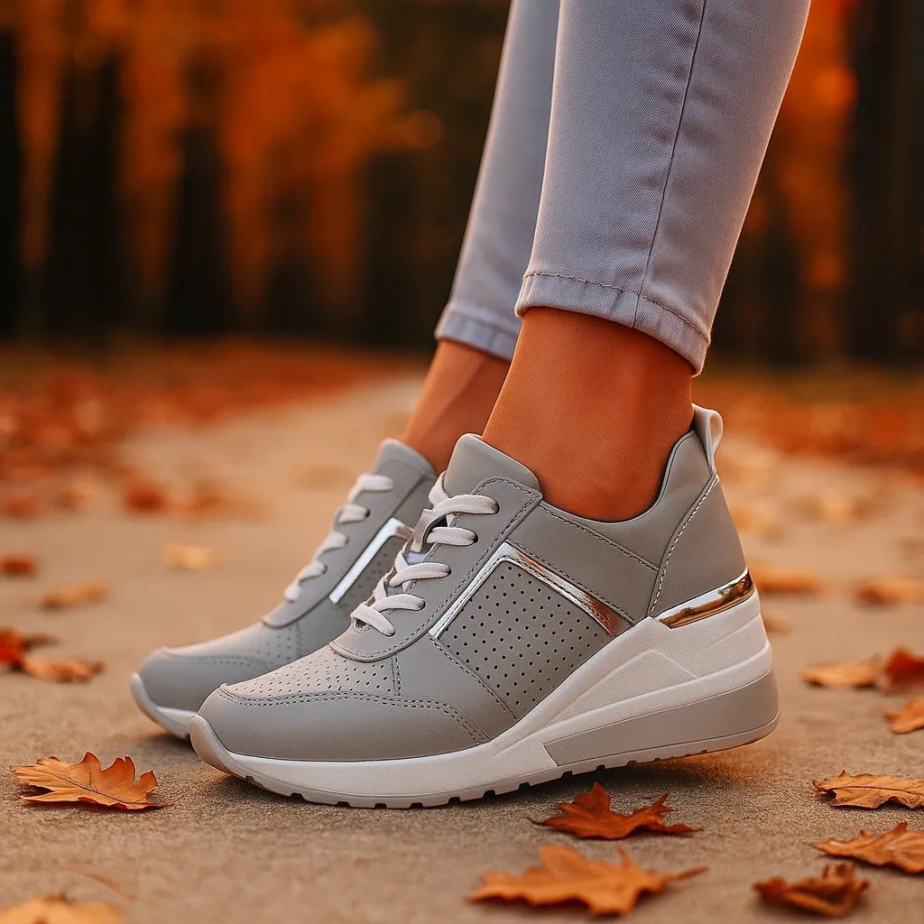 Sneaker Damen Bequem Dämpfende Sohle