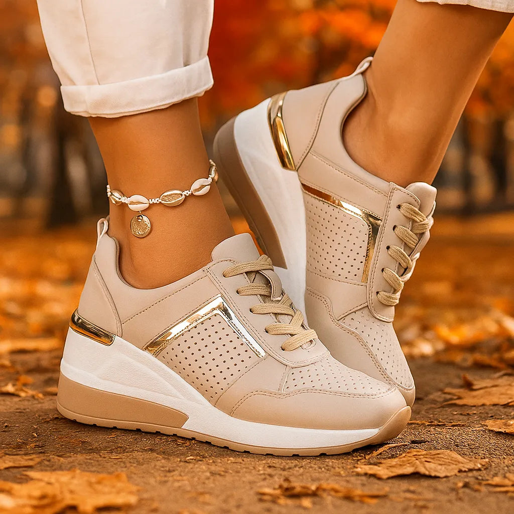 Sneaker Damen Bequem Dämpfende Sohle