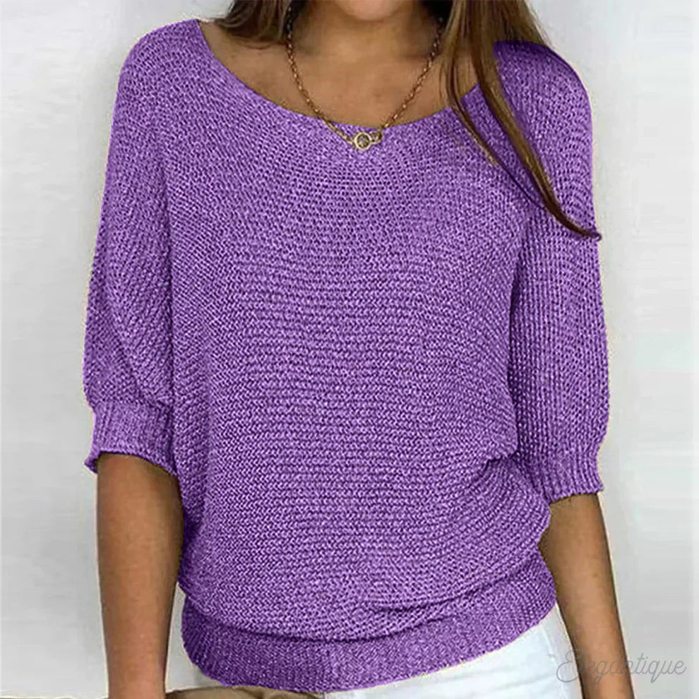 T-shirt Damen Regular Fit Übergangszeit Casual
