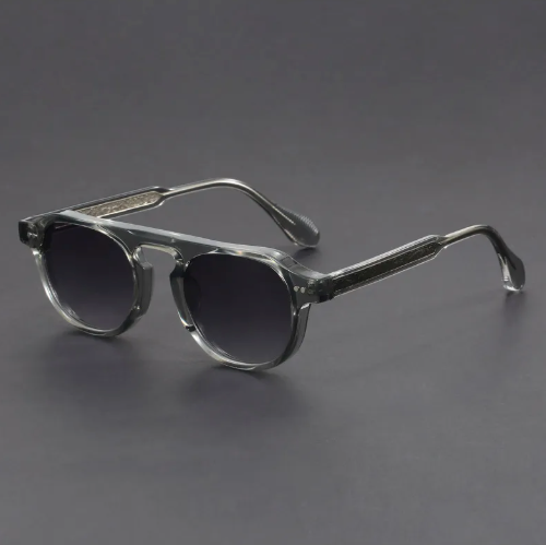 Sonnenbrille Herren & Damen Transparent Doppelsteg Quadratisch