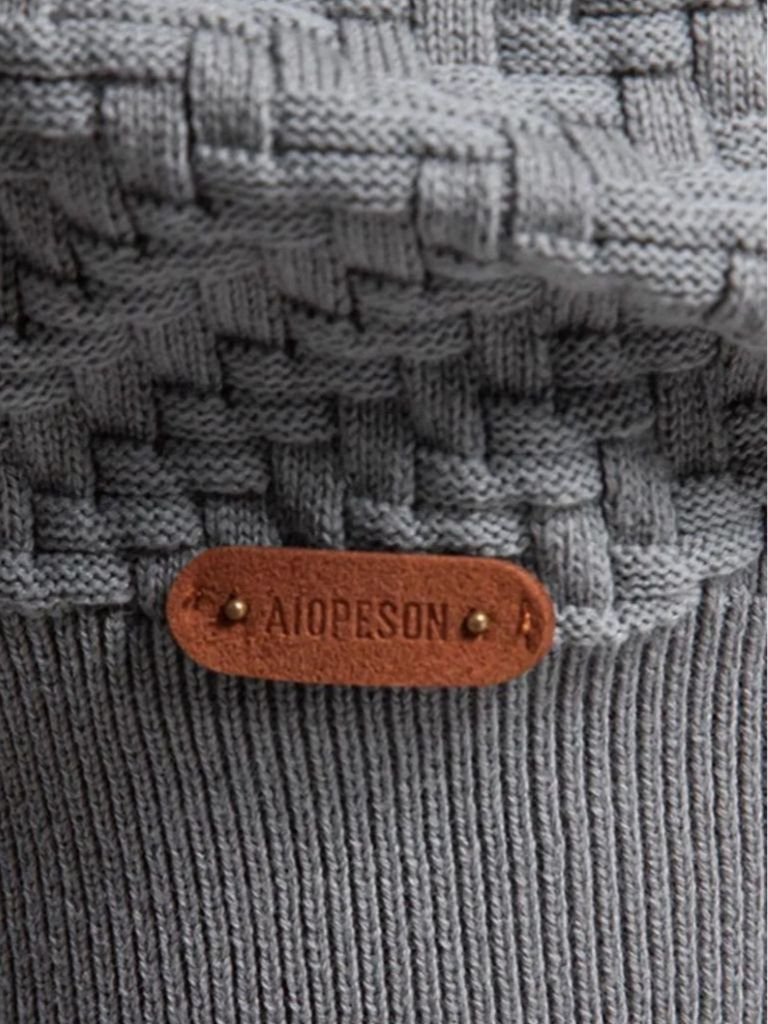 V-Neck Knit Cardigan - Cross & Crown