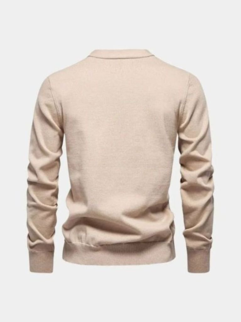 V-Neck Knit Cardigan - Cross & Crown