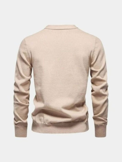 V-Neck Knit Cardigan - Cross & Crown