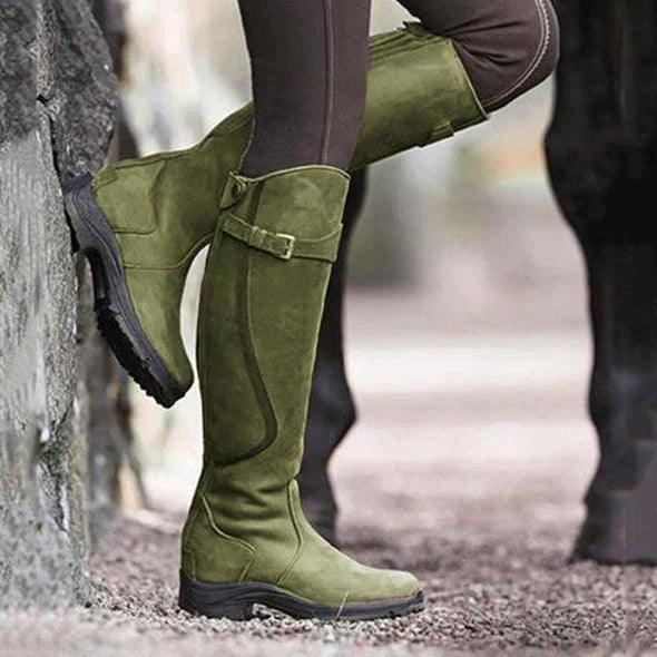 Maeve | Bottes d'équitation en cuir imperméable
