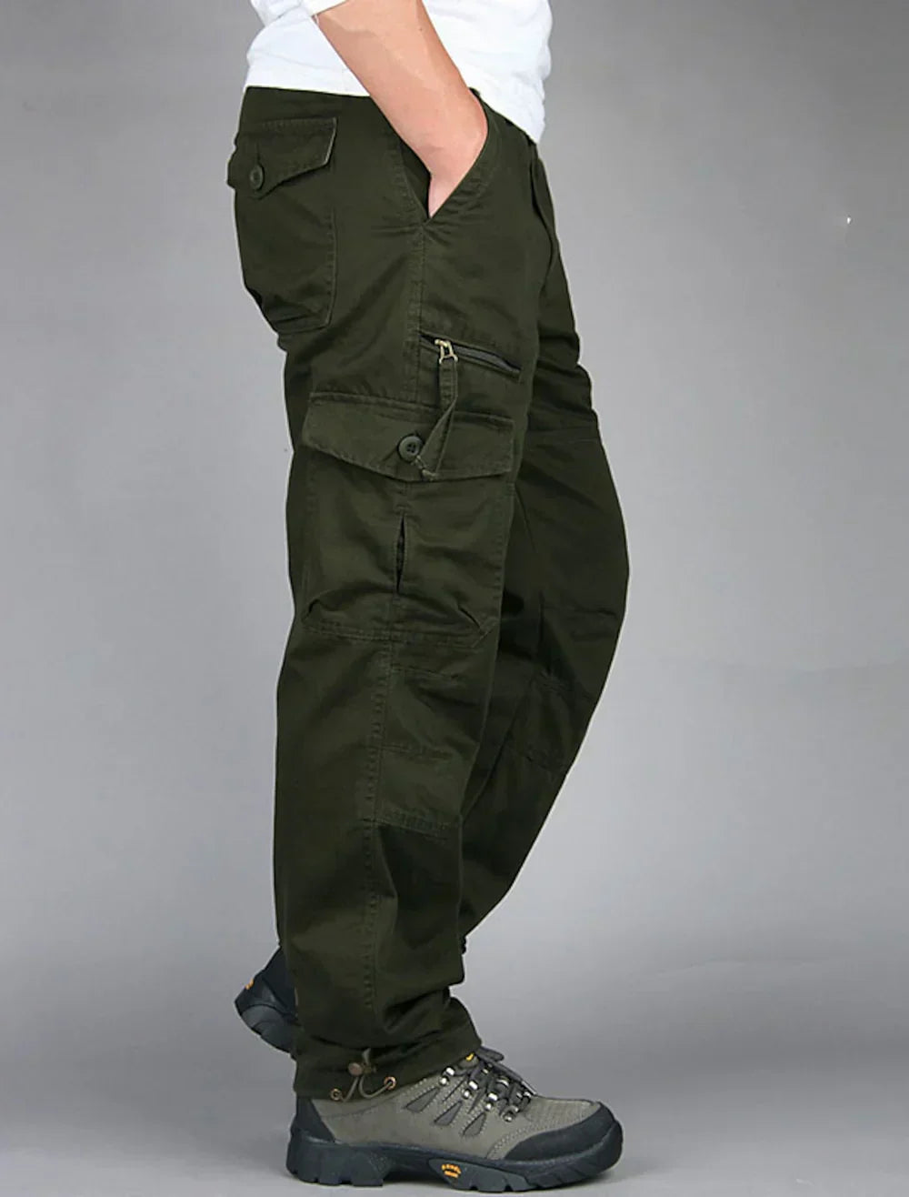Cargohose Herren Baggy Freizeit Regular Fit