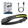 Stirnlampe Unisex Panorama Outdoor Bewegungssensor USB Ladefunktion