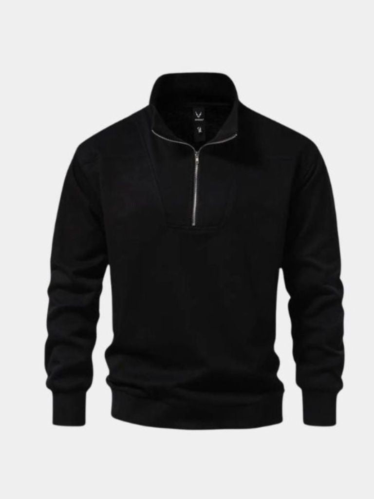 Black Zip-Up Reversible Sport Hoodie - Cross & Crown