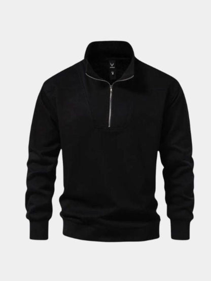 Black Zip-Up Reversible Sport Hoodie - Cross & Crown